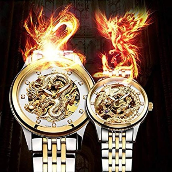 Latest 3d Dragon Gold Skeleton Watch - Picture 7 of 7